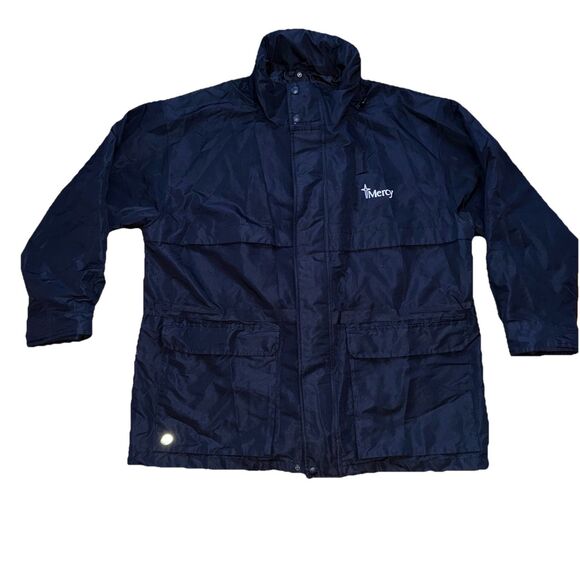 stprmtech Other - Mercy Stormtech Employee Jacket Mens XL Black Hooded Pockets Winter
